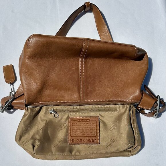 COACH Vintage Soft Legacy Demi Hobo 9564 Burnished Camel Adjustable Strap - Picture 10 of 14